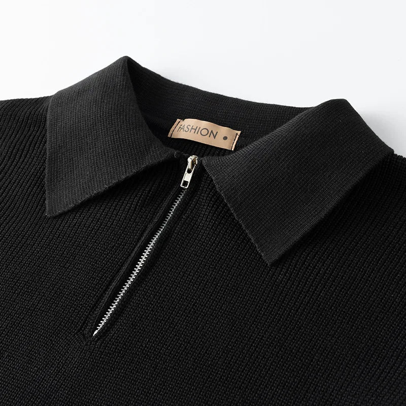 Ryszard | Elegancki Sweter z Zamkiem