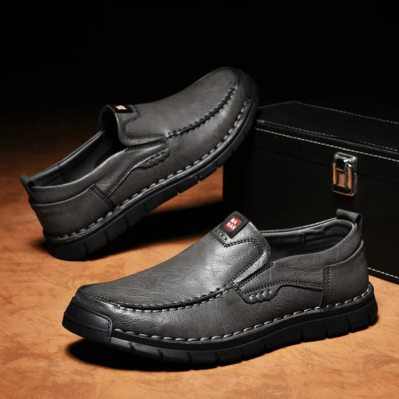 Jacek | Eleganckie Skórzane Buty Wsuwane
