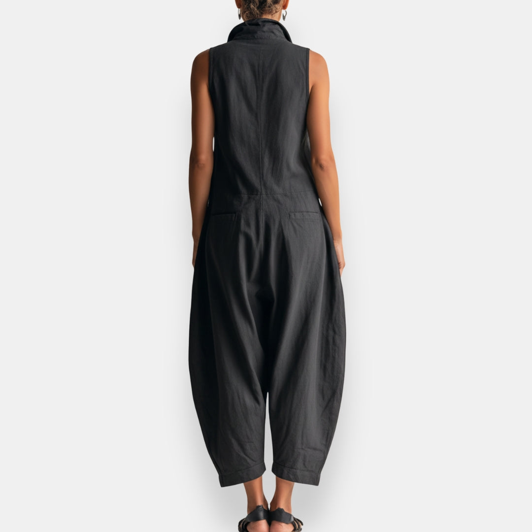 Brygida — luźny kombinezon bez rękawów