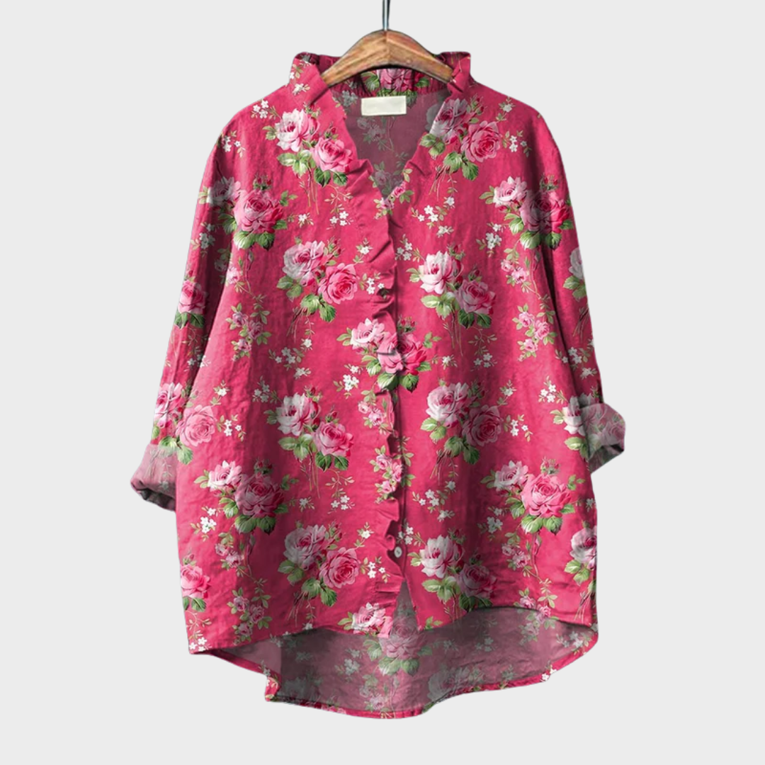 Tara | Elegancka letnia koszula z lnu
