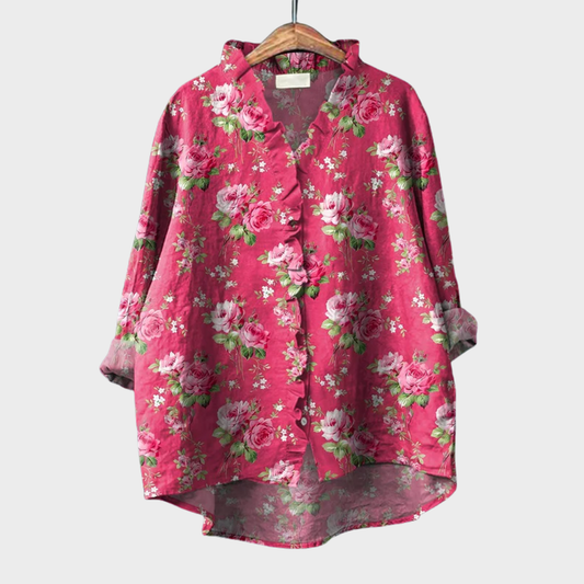 Tara | Elegancka letnia koszula z lnu