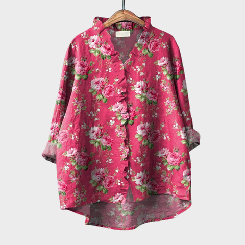 Tara | Elegancka letnia koszula z lnu