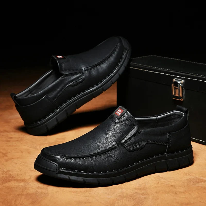 Jacek | Eleganckie Skórzane Buty Wsuwane