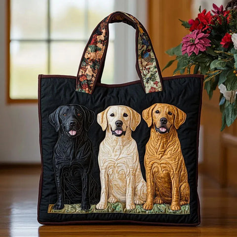 Blandyna | Torba pikowana z labradorem