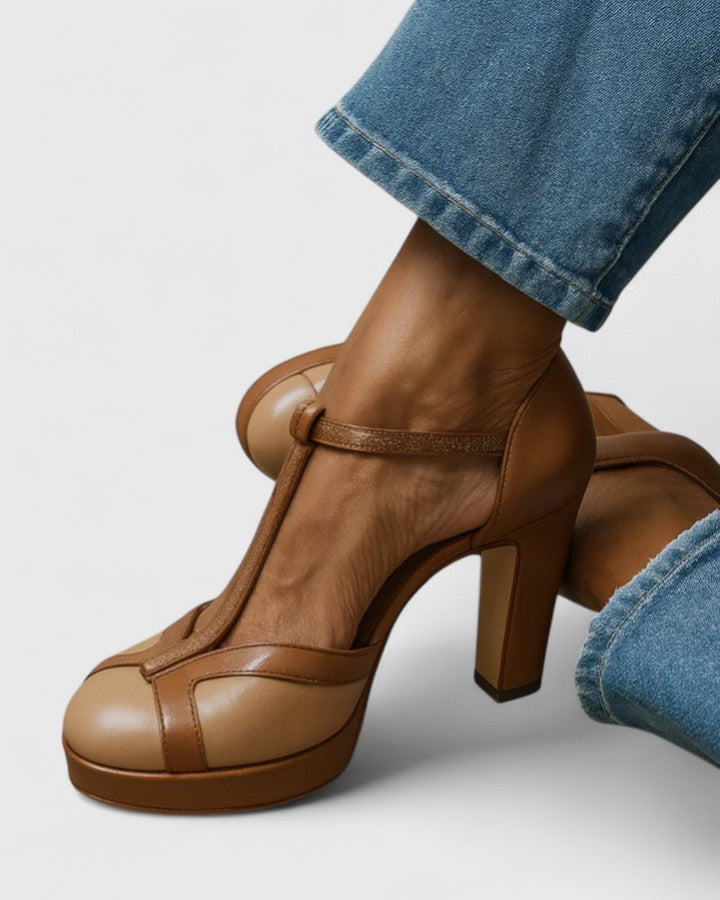 Maëlyne | Retro czółenka z ergonomicznym podparciem