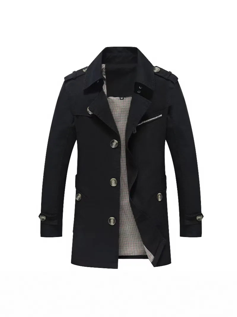 Kacper | Męski Płaszcz Trench Casual