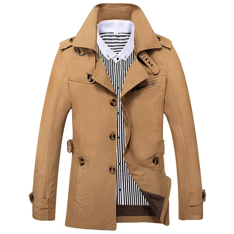 Kacper | Męski Płaszcz Trench Casual