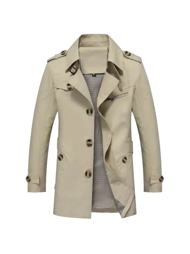 Kacper | Męski Płaszcz Trench Casual