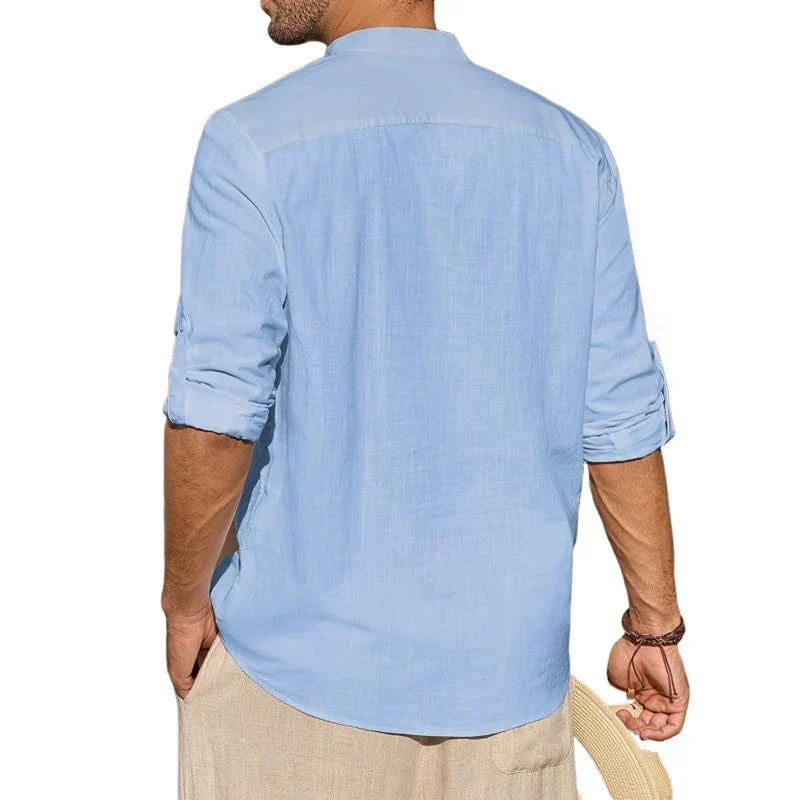 Jakub | Elegancka bawełniana koszulka henley