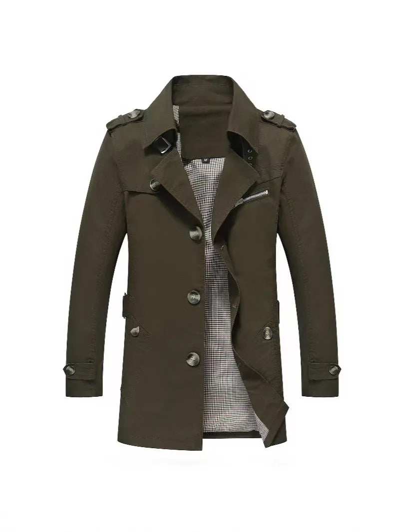 Kacper | Męski Płaszcz Trench Casual
