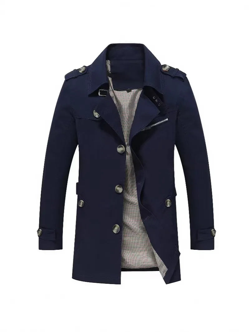 Kacper | Męski Płaszcz Trench Casual