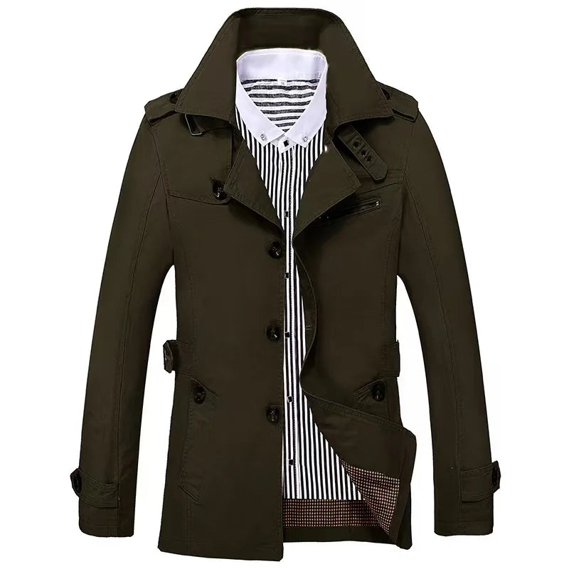 Kacper | Męski Płaszcz Trench Casual