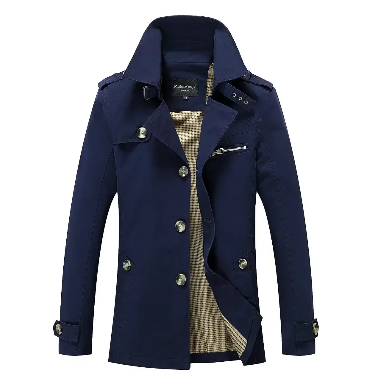 Kacper | Męski Płaszcz Trench Casual