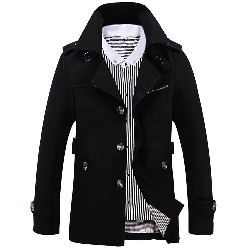Kacper | Męski Płaszcz Trench Casual