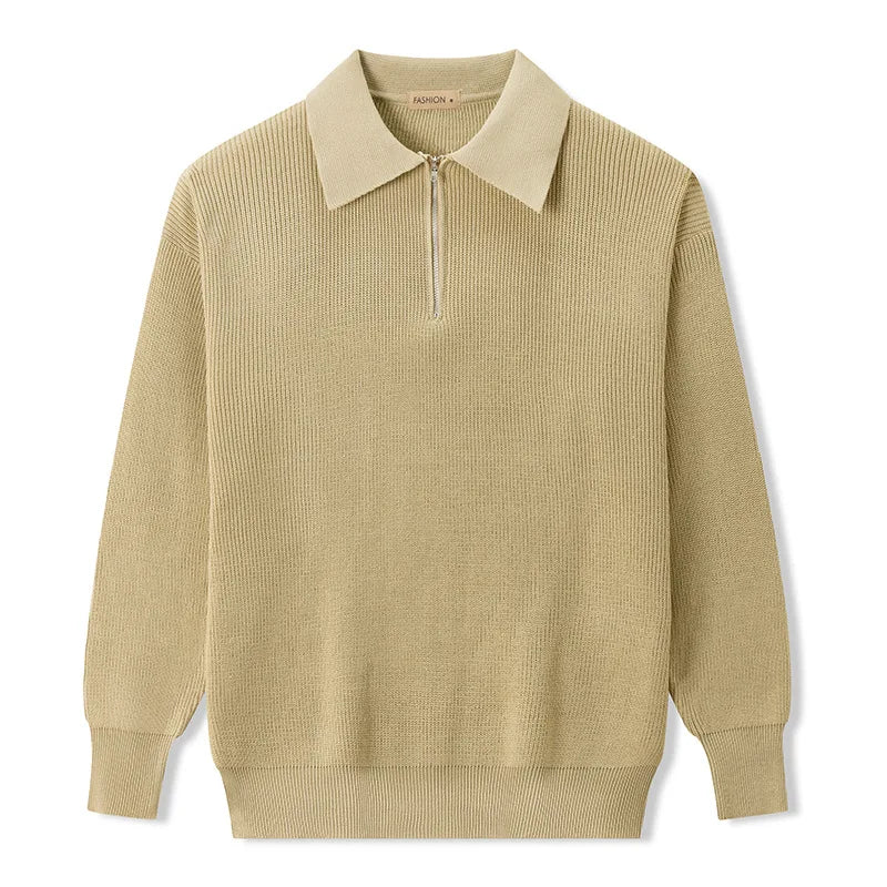 Ryszard | Elegancki Sweter z Zamkiem