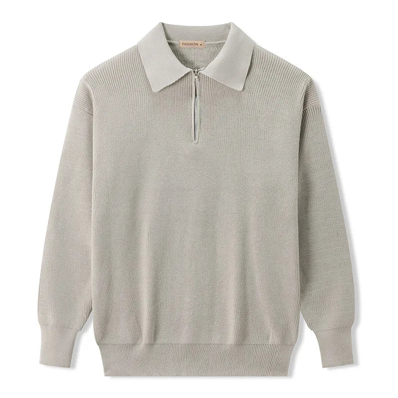 Ryszard | Elegancki Sweter z Zamkiem