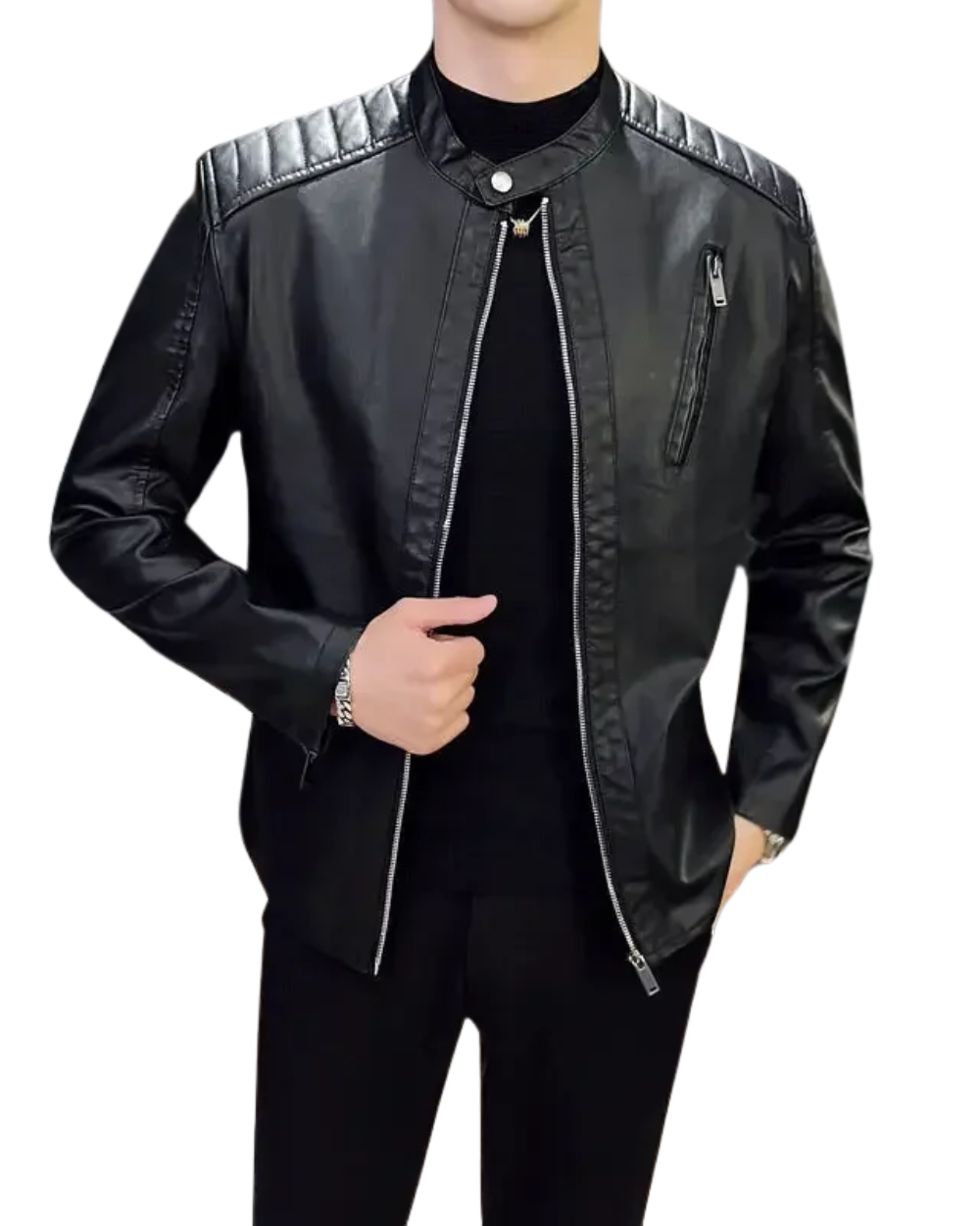Adrian | Elegancka Skórzana Kurtka