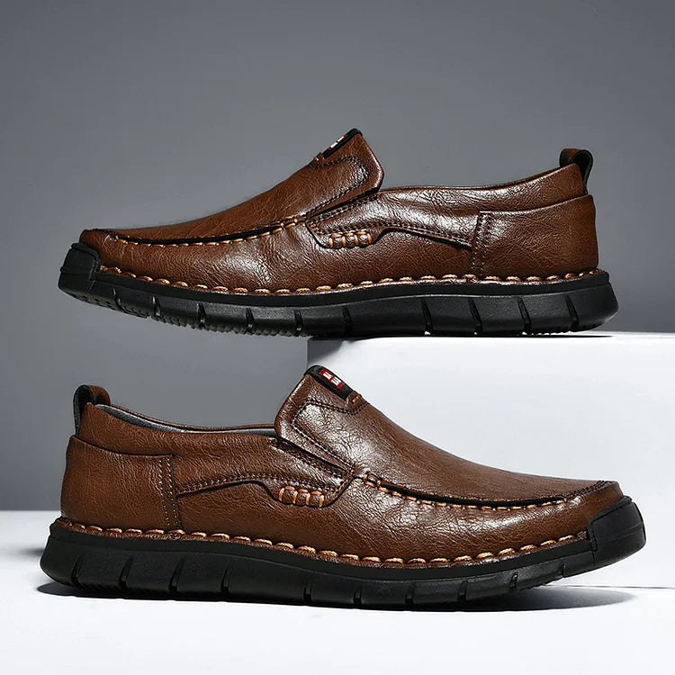 Jacek | Eleganckie Skórzane Buty Wsuwane