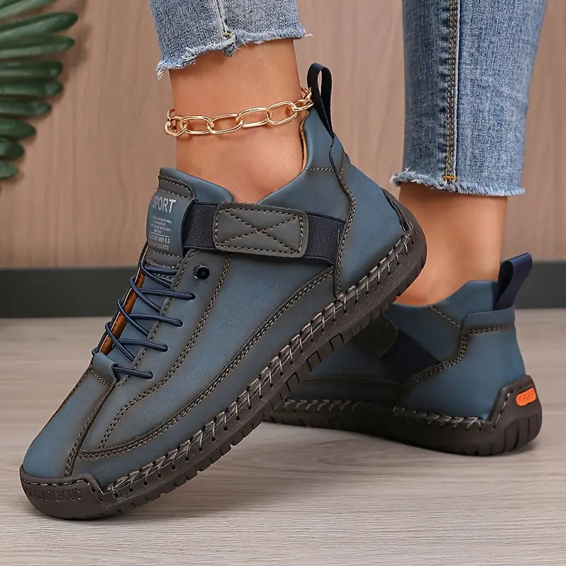 Melania - sneakersy ortopedyczne damskie, kolor granatowy